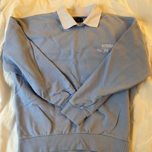 Collar Crewneck Sweater